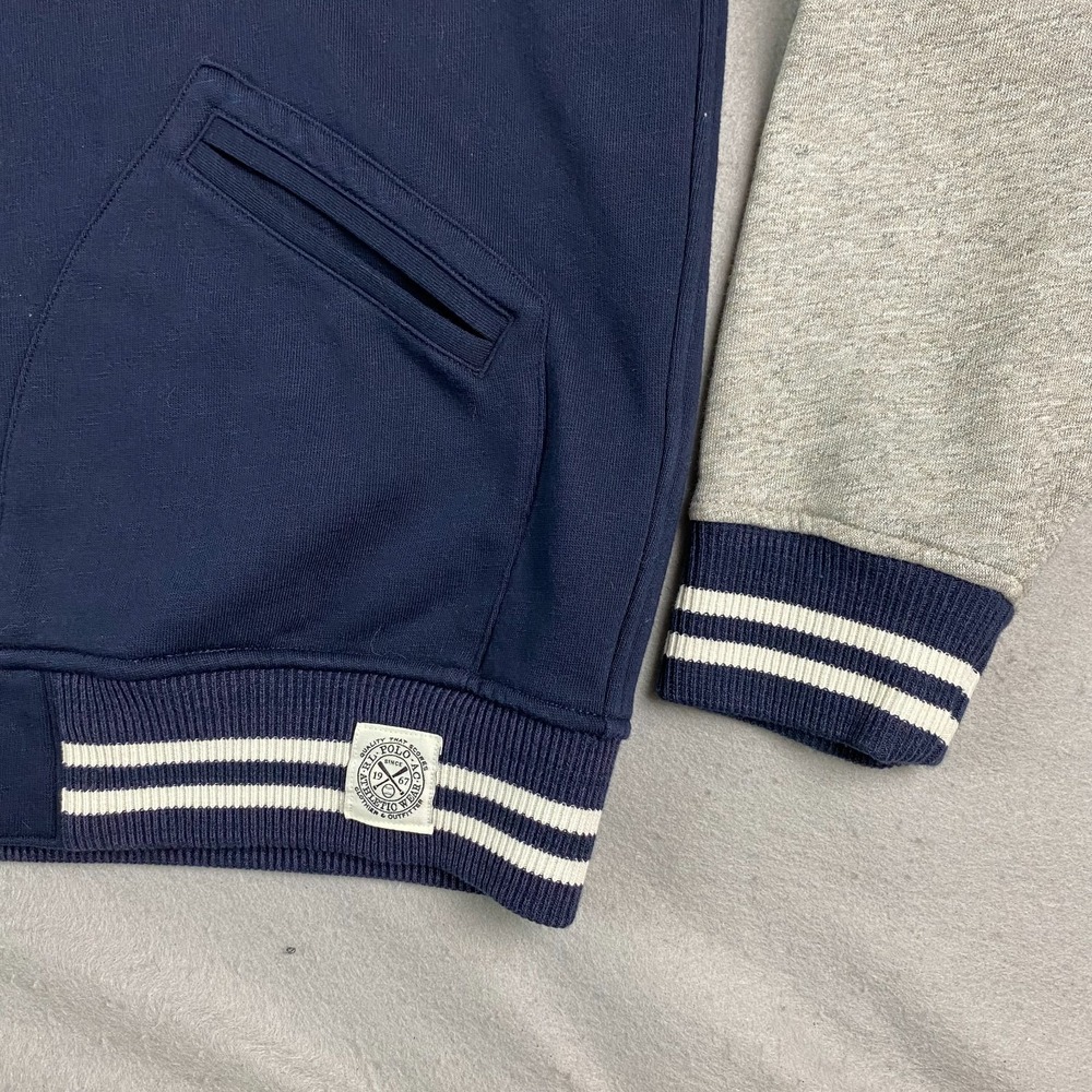 Polo Ralph Lauren New York Yankees Mens Jacket L bronx Bomber fleece Navy NWT - Picture 10 of 15